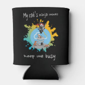 私の猫の忍者は私の保アスレックの忙し猫を動かす 缶クーラー (裏面)