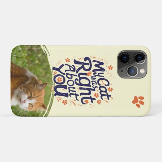 私の猫はあなたについて正しかった – 猫好きのためのTシャツ Case-Mate iPhoneケース (裏面(横))