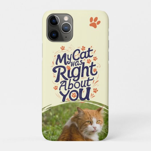 私の猫はあなたについて正しかった – 猫好きのためのTシャツ Case-Mate iPhoneケース (裏)