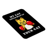 私の猫はあなたの猫をビートできる マグネット (右側)