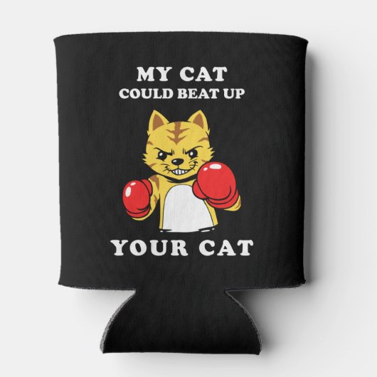 私の猫はあなたの猫をビートできる 缶クーラー (裏面)