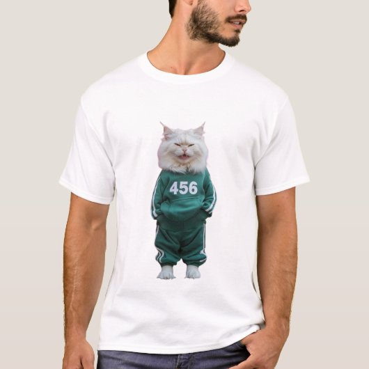 私の猫はシャツを着ている Tシャツ (正面)