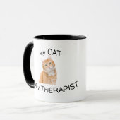 私の猫はセラピスト マグカップ (正面左)
