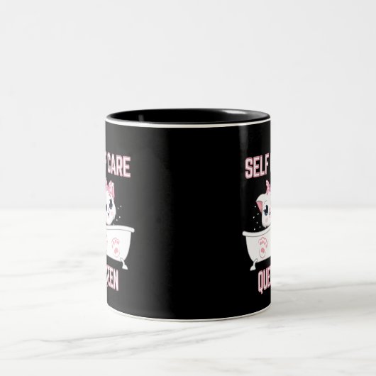 私の猫はセルフクイーンの気に2トーンのコーヒーマグである ツートーンマグカップ (中央)