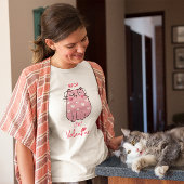 私の猫はバレンタインおもしろいのかわいいバレンタイン Tシャツ