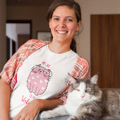 私の猫はバレンタインおもしろいのかわいいバレンタイン Tシャツ