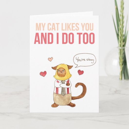 私の猫はバレンタインが好き シーズンカード (正面)