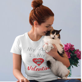 私の猫はバレンタインだ Tシャツ
