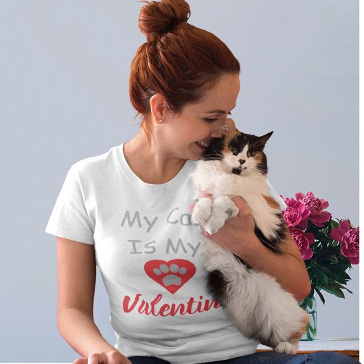 私の猫はバレンタインだ Tシャツ