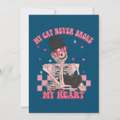 私の猫はバレンタインのハートを壊したことがない シーズンカード (正面)