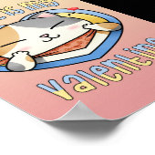 私の猫はバレンタインの三毛猫 ポスター (角)