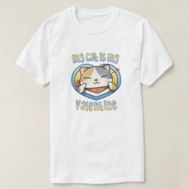 私の猫はバレンタインの三毛猫 Tシャツ
