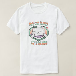 私の猫はバレンタインの白猫 Tシャツ