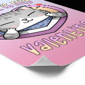 私の猫はバレンタインデーの彼氏 タキシード猫 ポスター (角)