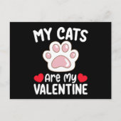 私の猫はバレンタインデーの愛猫おもしろいである ポストカード (正面)