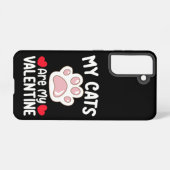 私の猫はバレンタインデーの愛猫おもしろいである SAMSUNG GALAXYケース (裏面横)