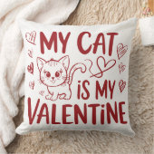 私の猫はバレンタイン クッション (ブランケット)