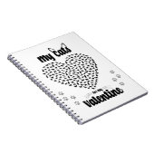 私の猫はバレンタイン |バレンタインデーのプレゼント ノートブック (右側)