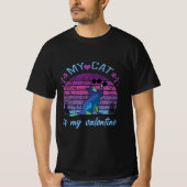 私の猫はバレンタイン Tシャツ (正面)