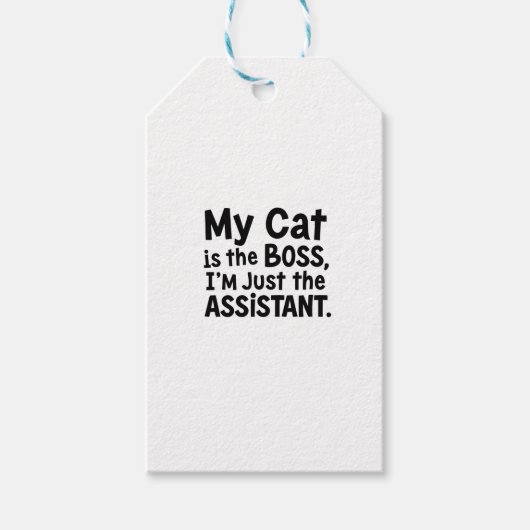 私の猫はボス ギフトタグ (正面)