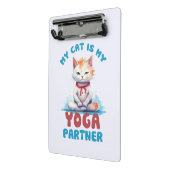 私の猫はヨガパートナーで愛らしいめい想猫だ ミニクリップボード (アングル2)