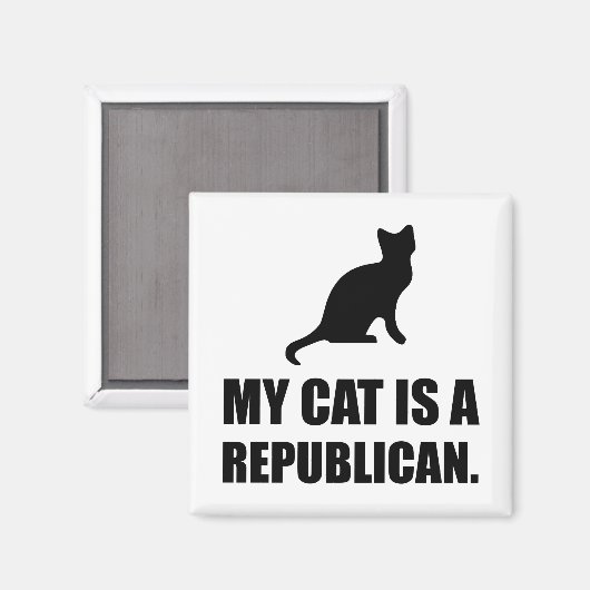 私の猫は共和党の政治おもしろい家だ マグネット (正面/裏面)