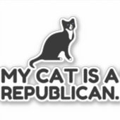 私の猫は共和党員だ シール (正面)