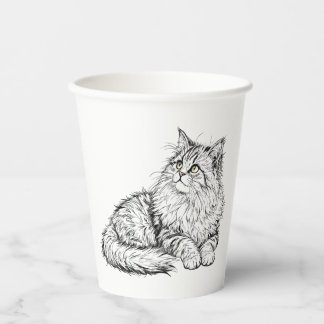 私の猫は可愛い。 紙コップ