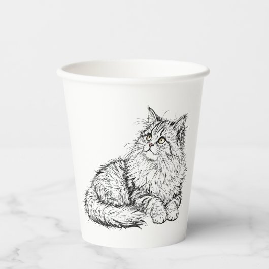 私の猫は可愛い。 紙コップ (正面)