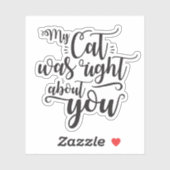 私の猫は君の引用文に合っおもしろいた シール (シート)