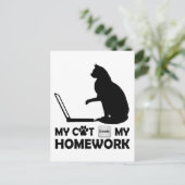 私の猫は宿題を消した ポストカード (スタンド正面)