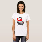 私の猫は最高の友達 Tシャツ (正面フル)