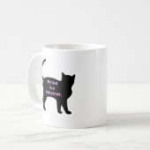 私の猫は民主党支持 コーヒーマグカップ (正面左)