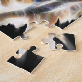 私の猫は演技アップタイガーの顔のエネルギー ジグソーパズル (側面)