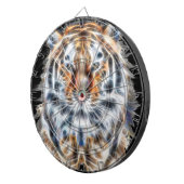 私の猫は演技アップタイガーの顔のエネルギー ダーツボード (正面右)