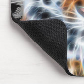 私の猫は演技アップタイガーの顔のエネルギー マウスパッド (コーナー)