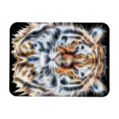 私の猫は演技アップタイガーの顔のエネルギー マグネット (横)