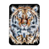 私の猫は演技アップタイガーの顔のエネルギー マグネット (縦)