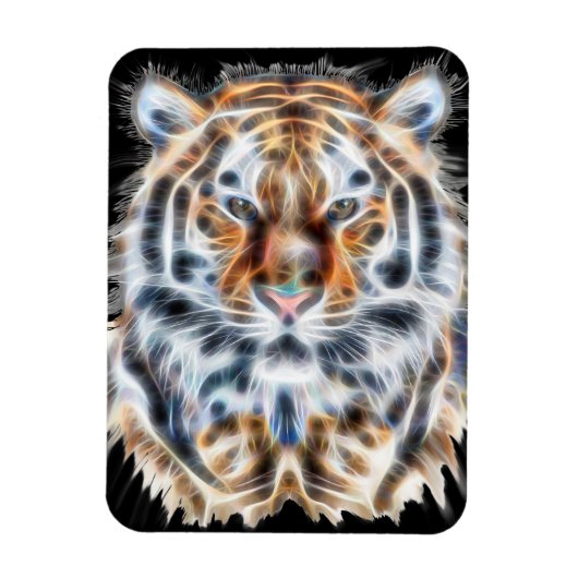 私の猫は演技アップタイガーの顔のエネルギー マグネット (縦)