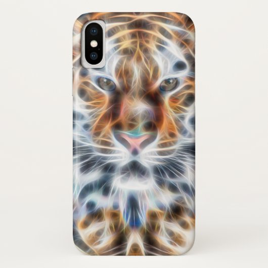 私の猫は演技アップタイガーヘッドエネルギー Case-Mate iPhoneケース (裏面)