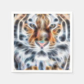 私の猫は演技・アップ・タイガー観察エネルギー スタンダードカクテルナプキン (正面)