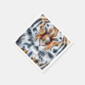 私の猫は演技・アップ・タイガー観察エネルギー スタンダードカクテルナプキン (角)