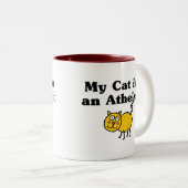私の猫は無神論者です ツートーンマグカップ (正面右)