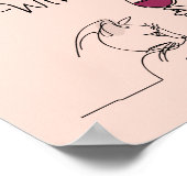 私の猫は牛乳を飲み、私はワインを飲む ポスター (角)