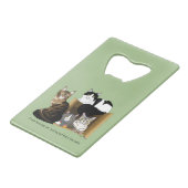 私の猫は猫を飼っている クレジットカード栓抜き (正面アングル)