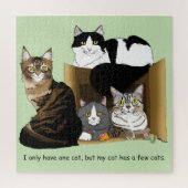 私の猫は猫を飼っている ジグソーパズル (縦)