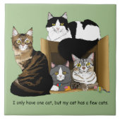 私の猫は猫を飼っている タイル (正面)