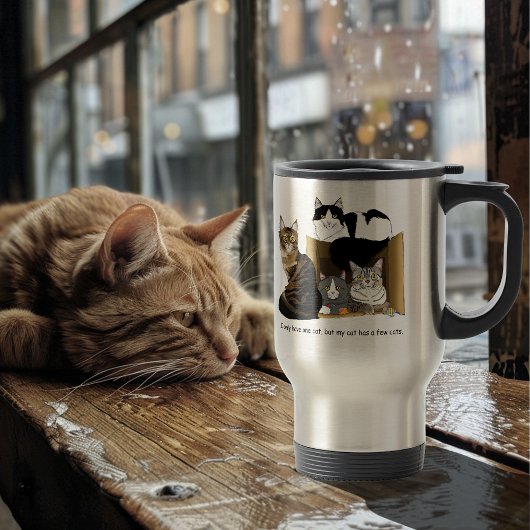 私の猫は猫を飼っている トラベルマグ