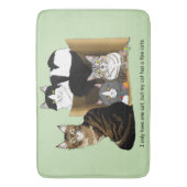 私の猫は猫を飼っている バスマット (正面縦)