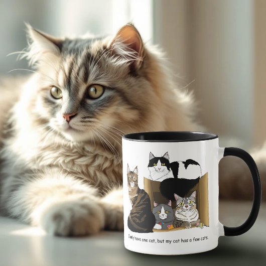 私の猫は猫を飼っている マグカップ